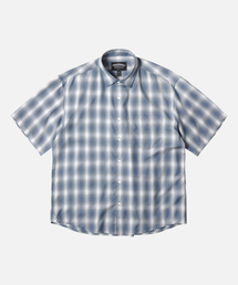 FRIZMWORKS（フリズムワークス）の「OMBRE CHECK RELAXED HALF SHIRT _ BLUE（シャツ/ブラウス）」