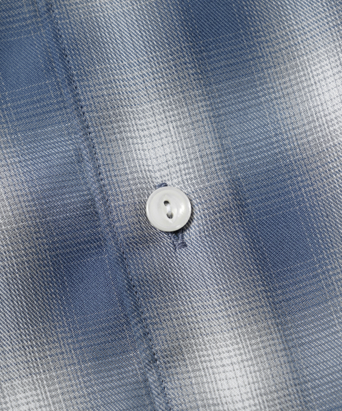 FRIZMWORKS(フリズムワークス)の「OMBRE CHECK RELAXED HALF SHIRT _ BLUE(シャツ/ブラウス・メンズ・その他・MEDIUM/LARGE)」の5枚目の写真