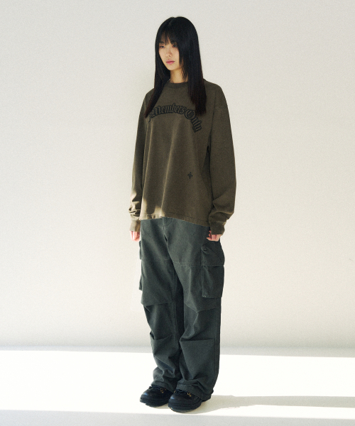 SLOWACID（スローアシッド）の「AMO ヴィンテージロングスリーブ [カーキ]（Tシャツ/カットソー・レディース・その他・MEDIUM/LARGE/SMALL）」の2枚目の写真
