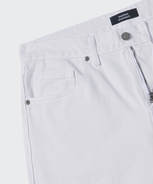 MUSINSA STANDARD（ムシンサスタンダード）の「レギュラーフィットデニムパンツ[ホワイト]（デニムパンツ・メンズ・その他・33/38/42/36/34/32/31/40/30/29）」の6枚目の写真