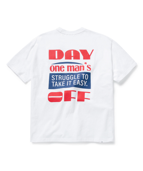 URBANDTYPE(アーバンディタイプ)の「デイオフグラフィックTシャツ_レッド_DT395(Tシャツ/カットソー・メンズ・その他・1/2/3)」の3枚目の写真