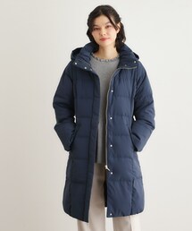 【ダウン使用／同柄アイテムあり】ライリー バタフライズ柄ロングダウンコート