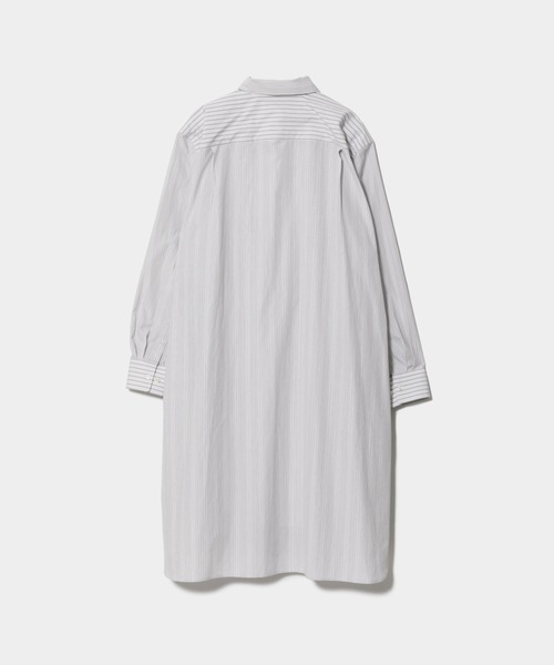beautiful people（ビューティフルピープル）の「double-front finx C stripe shirts dress（シャツワンピース・レディース・グレー・38）」の3枚目の写真