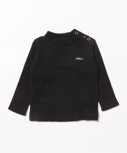 RAGMART(ラグマート)の「ジャガードリブTシャツ(Tシャツ/カットソー・キッズ・グレー/ブラック/ブラック×ホワイト・80cm/90cm/95cm)」の2枚目の写真