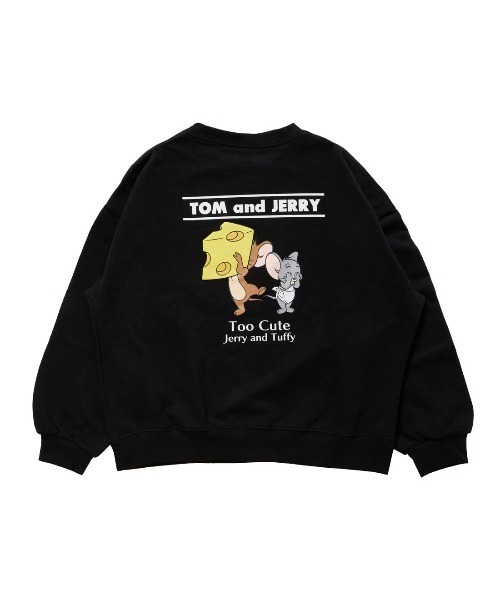 ALPEN / SPORTS DEPO SELECT（アルペンスポーツデポセレクト）の「Tom and Jerry バックグラフィックトレーナー(チーズ)（スウェット・レディース・トップグレー/ブラック・S/M/L/XL）」の12枚目の写真