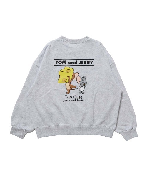 ALPEN / SPORTS DEPO SELECT（アルペンスポーツデポセレクト）の「Tom and Jerry バックグラフィックトレーナー(チーズ)（スウェット・レディース・トップグレー/ブラック・S/M/L/XL）」の10枚目の写真