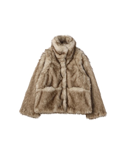 FELICITY(フェリシティ)の「Faux Fur Mini Jacket(その他アウター・レディース・その他9/ベージュ・2)」の9枚目の写真