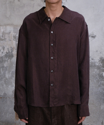 DIVEIN（ダイブイン）の「LOOSED CUPRA SHIRTS (BROWN)（シャツ/ブラウス）」