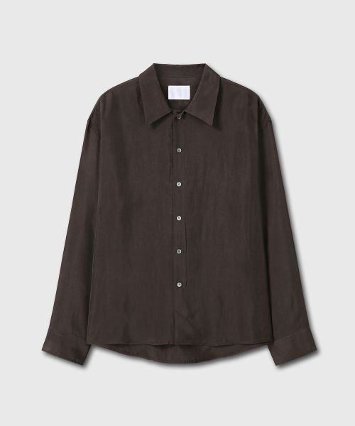DIVEIN（ダイブイン）の「LOOSED CUPRA SHIRTS (BROWN)（シャツ/ブラウス・メンズ・その他・2/1）」の4枚目の写真
