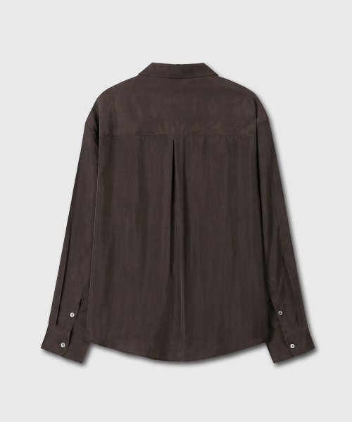 DIVEIN（ダイブイン）の「LOOSED CUPRA SHIRTS (BROWN)（シャツ/ブラウス・メンズ・その他・2/1）」の3枚目の写真