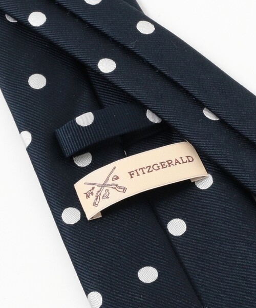 BEAMS F（ビームスエフ）の「FITZGERALD / シルク ドット柄 ネクタイ（ネクタイ・メンズ・ネイビー/インディゴブルー・ONE SIZE）」の3枚目の写真