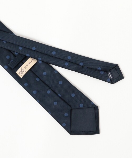 BEAMS F（ビームスエフ）の「FITZGERALD / シルク ドット柄 ネクタイ（ネクタイ・メンズ・ネイビー/インディゴブルー・ONE SIZE）」の5枚目の写真