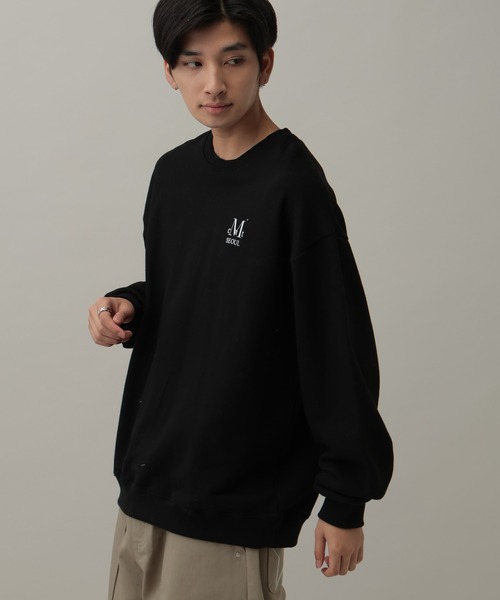 セール】日本ALAND限定【UNISEX】MUCENT／SEOULロゴプルオーバー