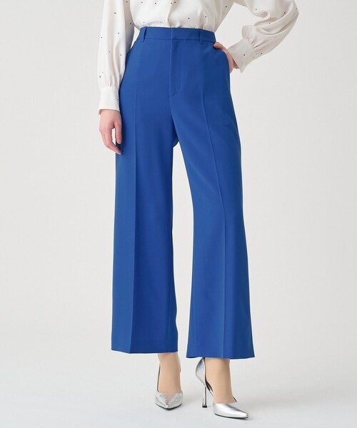 ANAYI（アナイ）の「【Eternal Line 2026】ストレッチクロスイージーワイドパンツ（その他パンツ・レディース・ブルー/ピンクベージュ/ネイビー・36/38）」の2枚目の写真