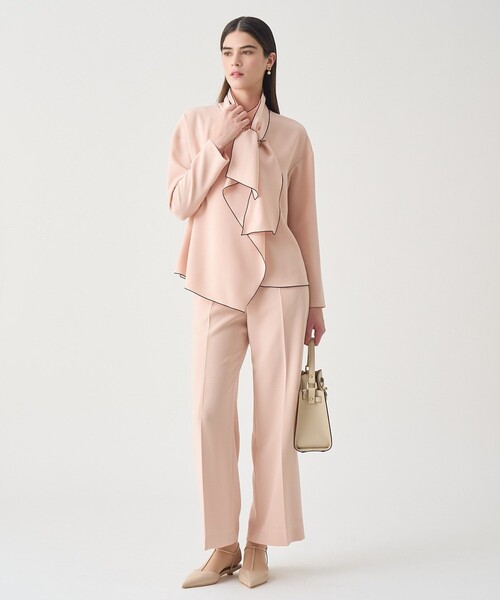 ANAYI（アナイ）の「【Eternal Line 2026】ストレッチクロスイージーワイドパンツ（その他パンツ・レディース・ブルー/ピンクベージュ/ネイビー・36/38）」の10枚目の写真