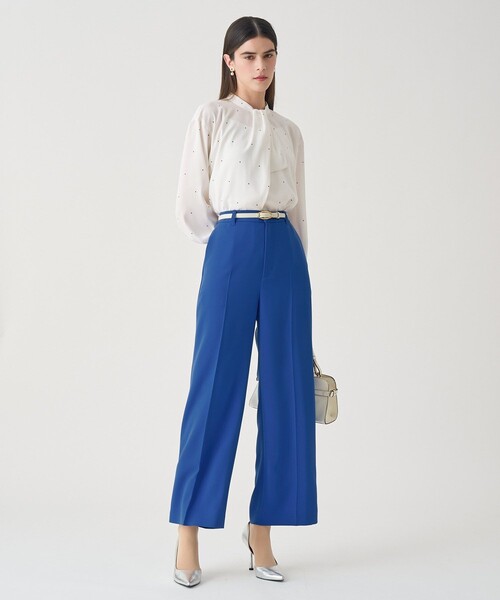 ANAYI（アナイ）の「【Eternal Line 2026】ストレッチクロスイージーワイドパンツ（その他パンツ・レディース・ブルー/ピンクベージュ/ネイビー・36/38）」の15枚目の写真