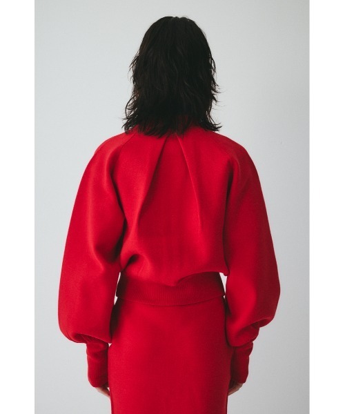 HeRIN.CYE(ヘリンドットサイ)の「Zip up knit tops ジップアップニットトップス(ニット/セーター・レディース・レッド/グレー・FREE)」の20枚目の写真