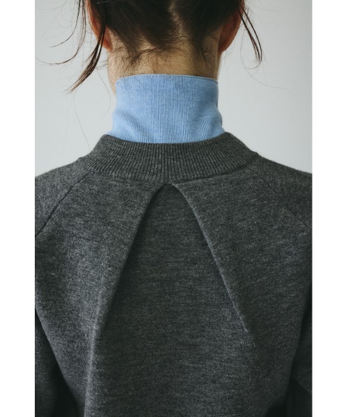 HeRIN.CYE(ヘリンドットサイ)の「Zip up knit tops ジップアップニットトップス(ニット/セーター・レディース・レッド/グレー・FREE)」の10枚目の写真
