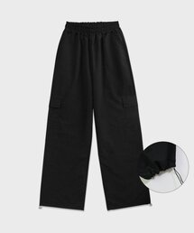 5OML（オーオーエムエル）の「ナイロンカーゴストリングバンディングパンツ（ブラック）（その他パンツ）」