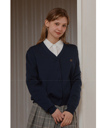 ANC BASIC V-NECK CARDIGAN_NAVY