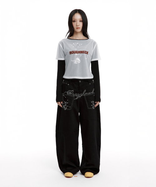ROUGHNECK(ラフネック)の「バックフレアカーブパンツ ブラック(その他パンツ・レディース・その他・SMALL/MEDIUM)」の19枚目の写真
