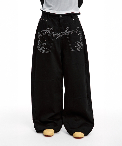 ROUGHNECK(ラフネック)の「バックフレアカーブパンツ ブラック(その他パンツ・レディース・その他・SMALL/MEDIUM)」の13枚目の写真