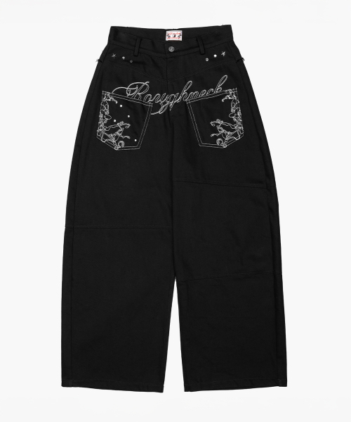 ROUGHNECK(ラフネック)の「バックフレアカーブパンツ ブラック(その他パンツ・レディース・その他・SMALL/MEDIUM)」の3枚目の写真
