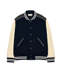 ROLLINGSTUDIOS（ローリングスタジオ）の「TEDDY JACKET WOOL NAVY（スタジャン）」