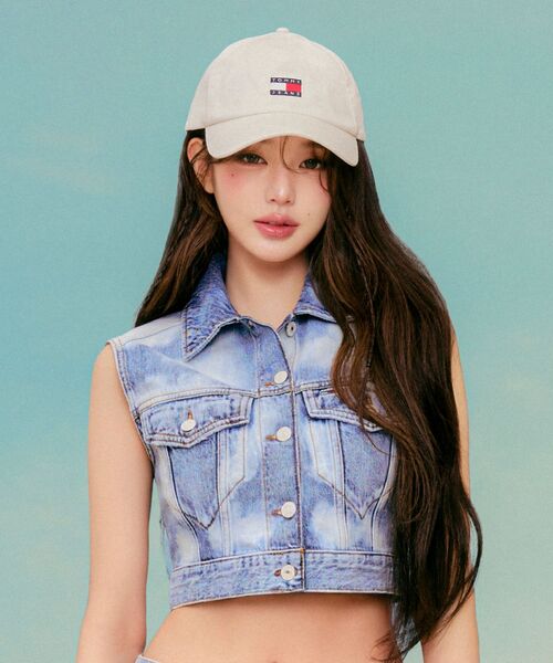 tommy jeans(トミー ジーンズ)の「【オンライン限定】ヘリテージコア フラッグロゴ 5パネルキャップ(キャップ・レディース・パープル/ホワイト・FREE)」の10枚目の写真