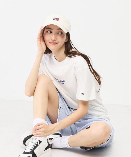 tommy jeans(トミー ジーンズ)の「【オンライン限定】ヘリテージコア フラッグロゴ 5パネルキャップ(キャップ・レディース・パープル/ホワイト・FREE)」の5枚目の写真
