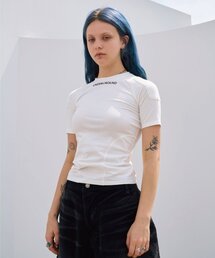 ETCE（イーティーシーイー）の「TIA SHORT SLEEVE (WHITE)（Tシャツ/カットソー）」