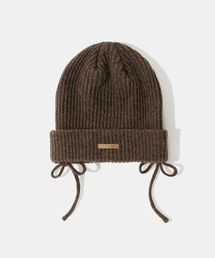 Diamond Layla（ダイアモンドレイラ）の「Baby Alpaca&Ramswool Comfort String Beanie B1 Roasted Chestnut Brown（ニットキャップ/ビーニー）」