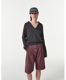 CURRENT（カレント）の「BELLA V-NECK PULLOVER KNIT [CHARCOAL]（ニット/セーター）」