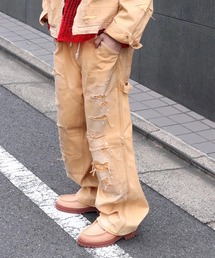 Anachronorm | 【ANACHRONORM】AN386-D REMAKED DOUBLE KNEE DUCK PAINTER PANTS YELLOW OCHER(デニムパンツ)