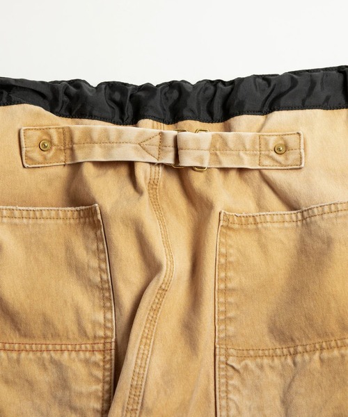 Anachronorm(アナクロノーム)の「【ANACHRONORM】AN386-D REMAKED DOUBLE KNEE DUCK PAINTER PANTS YELLOW OCHER(デニムパンツ・メンズ・ブラック/イエロー・3/2/1)」の6枚目の写真