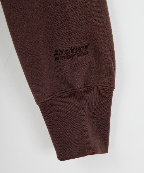 AMERICANA（アメリカーナ）の「[Americana/アメリカーナ] ボリュームスリーブ カレッジロゴスウェット（スウェット・レディース・ブラック/ライトグレー/ダークブラウン・ONE SIZE）」の20枚目の写真
