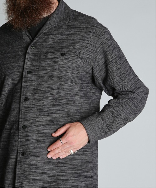 schott（ショット）の「Schott/ショット/MIX SHARK COLLAR SHIRT/ミックス シャークカラー シャツ（シャツ/ブラウス・メンズ・ブラウン/ブラック・2XL/XL/L/M）」の6枚目の写真