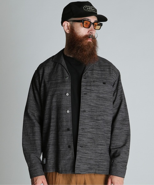 schott（ショット）の「Schott/ショット/MIX SHARK COLLAR SHIRT/ミックス シャークカラー シャツ（シャツ/ブラウス・メンズ・ブラウン/ブラック・2XL/XL/L/M）」の17枚目の写真