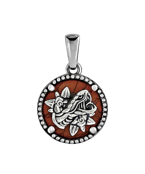 Oldschool Frame Symbol Pendant - snake