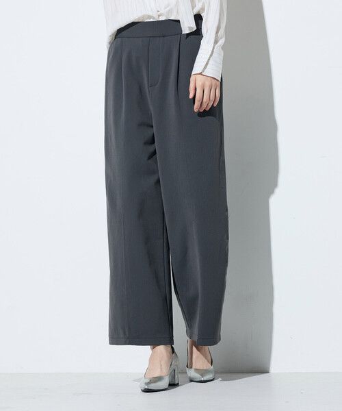 COMME CA（コムサ）の「ハイテンション裏起毛 ワイドパンツ（その他パンツ・レディース・ベージュ/グレー・9号/7号/11号）」の6枚目の写真