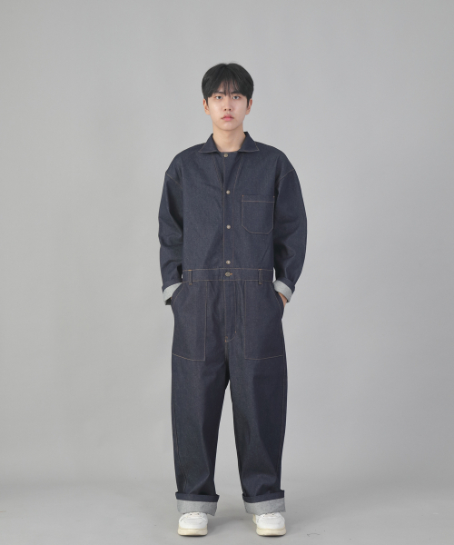 SAINTCREW（セントクルー）の「クラシックEXワイドジャンプスーツCWF-521インディゴデニム（つなぎ/オールインワン・メンズ・その他・MEDIUM/LARGE/X-LARGE）」の6枚目の写真