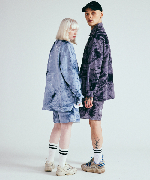 KINETICLO(キネティクロ)の「タイダイ ナイロン ハーフパンツ(ダークグレー)(その他パンツ・メンズ・その他・MEDIUM/LARGE)」の4枚目の写真