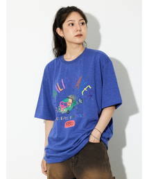 PHILIPPAKER（フィリップペイカー）の「ミニバスクレヨン半袖Tシャツボカシブルー（Tシャツ/カットソー）」