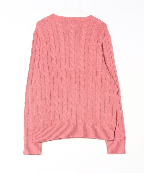 POLO RALPH LAUREN(ポロ ラルフ ローレン)の「ケーブルニット コットン セーター(ニット/セーター・メンズ・レッド・M/L/XXL/XS/XL/S)」の7枚目の写真