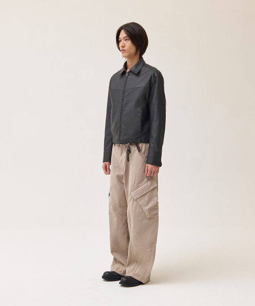 AKECII（アケシ）の「フェイドローレザージャケット_ブラック（ライダースジャケット・メンズ・その他・MEDIUM/LARGE）」の5枚目の写真