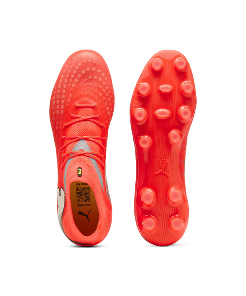 PUMA（プーマ）の「PUMA プーマ メンズ フューチャー 9 プロ HG/AG サッカースパイク（スニーカー・メンズ・クリアレッド/ホワイト/ブルー系その他/ピンク系その他・25.5cm/25.0cm/26.5cm/28.0cm/27.5cm/27.0cm/26.0cm）」の7枚目の写真