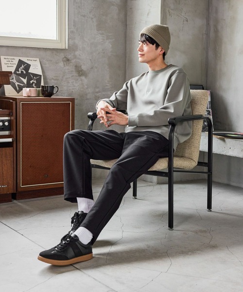 GLOBAL WORK（グローバルワーク）の「防風ストレッチジャージーパンツ/622580（スウェットパンツ・メンズ・ブラック/ネイビー・MEDIUM/SMALL/LARGE）」の4枚目の写真