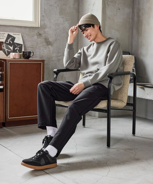 GLOBAL WORK（グローバルワーク）の「防風ストレッチジャージーパンツ/622580（スウェットパンツ・メンズ・ブラック/ネイビー・MEDIUM/SMALL/LARGE）」の5枚目の写真