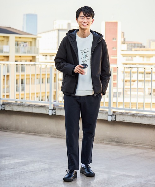 GLOBAL WORK（グローバルワーク）の「防風ストレッチジャージーパンツ/622580（スウェットパンツ・メンズ・ブラック/ネイビー・MEDIUM/SMALL/LARGE）」の9枚目の写真