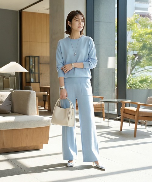 STYLE DELI（スタイルデリ）の「【DELI by】本革2WAYスリムハンドルショルダーバッグ（ショルダーバッグ・レディース・ブラック/グレー/アイボリー・FREE）」の5枚目の写真